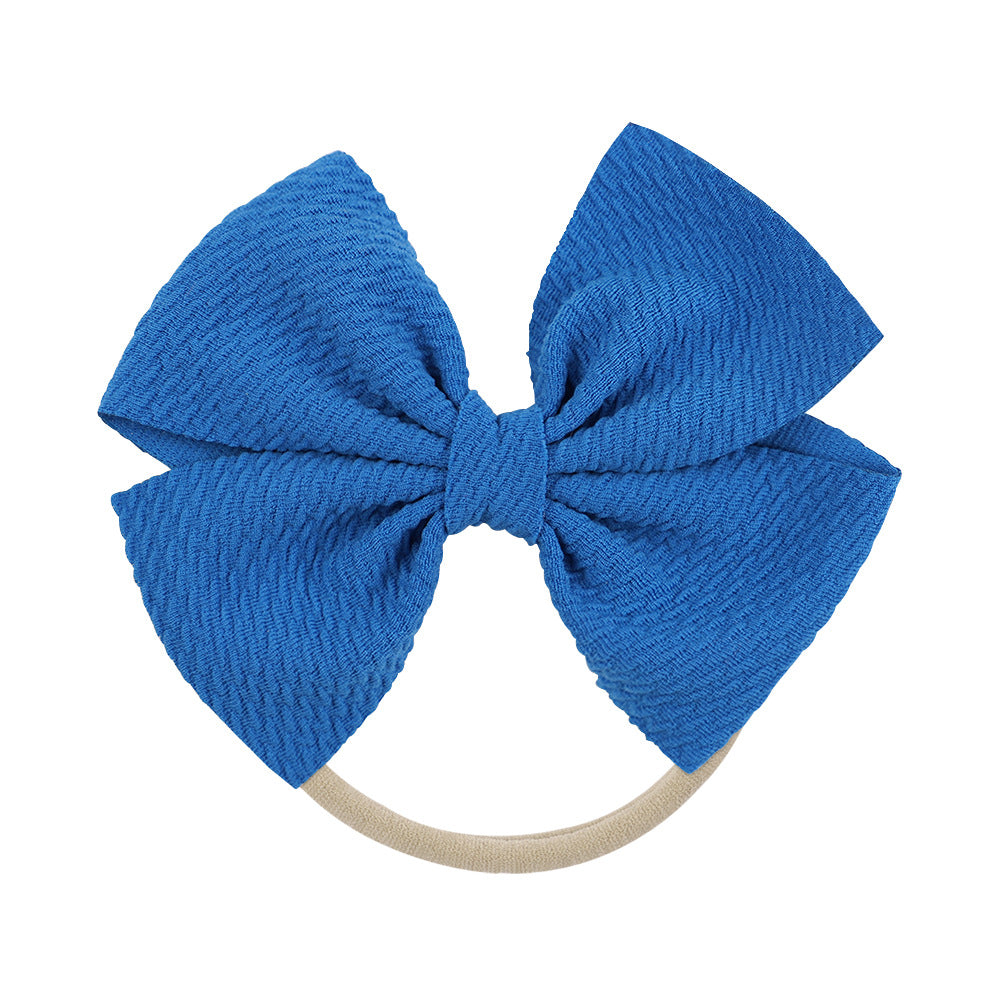 Wholesale Kids Bow Fabric Hair Scrunchies Baby Supplies