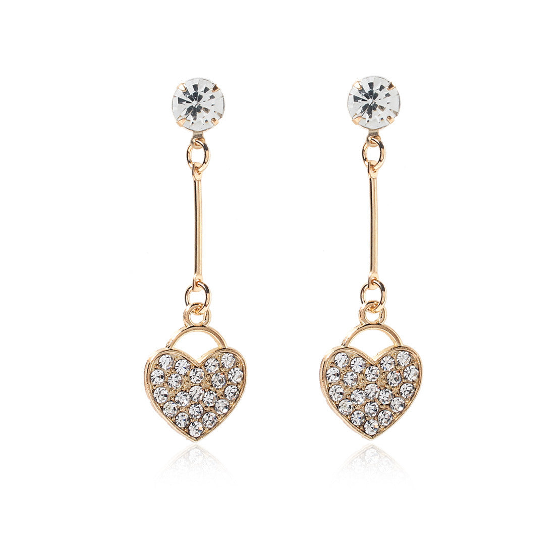 Wholesale Fashion Heart Alloy Earrings