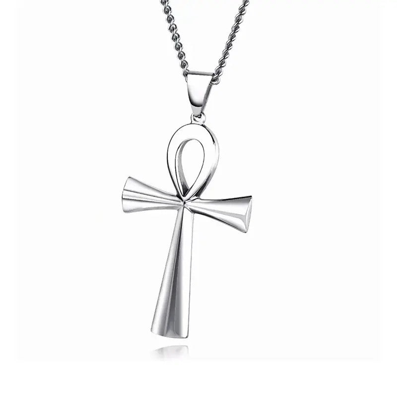 Wholesale Jewelry Alloy Bow Cross Pendant Necklace