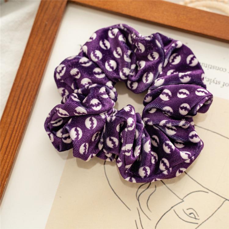 Wholesale of Autumn and Winter New Halloween Women's Flannel Hair Scrunchies