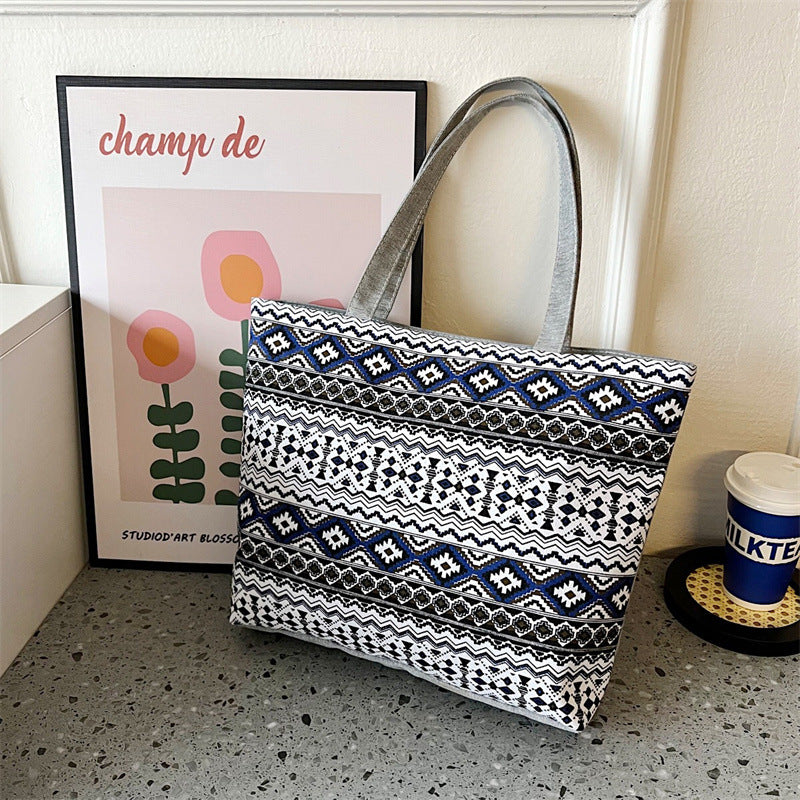 Venta al por mayor Bolso de lona portátil impreso