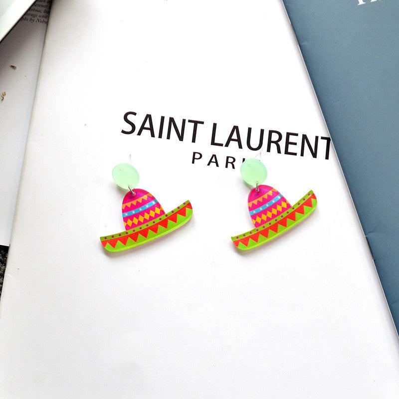 Wholesale Vintage Bohemian Acrylic Earrings