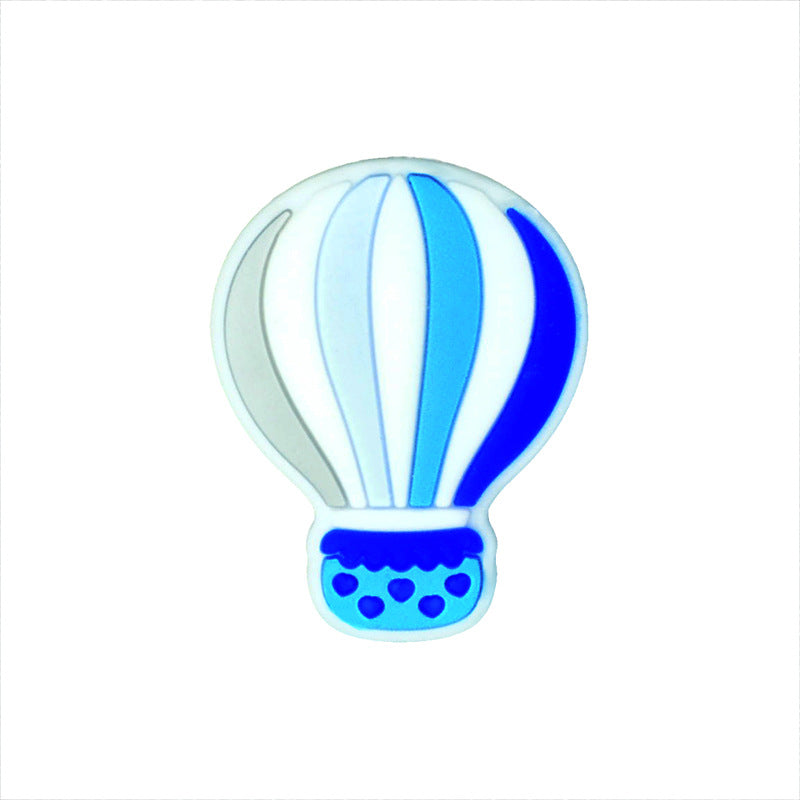 Venta al por mayor, 200 Uds., globo aerostático, cuentas de silicona, 28MM