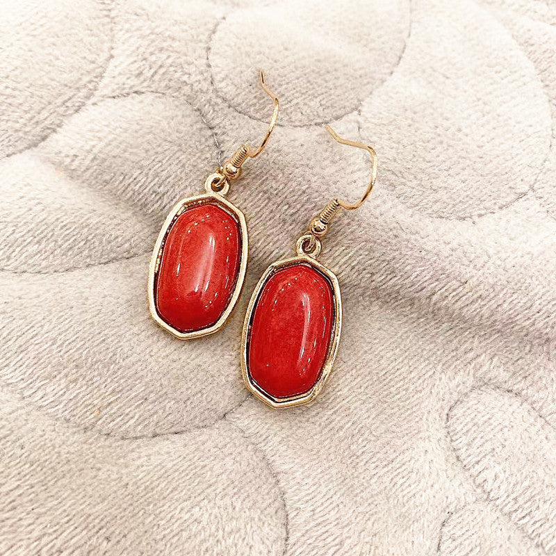 Wholesale Simple Marble Alloy Earrings