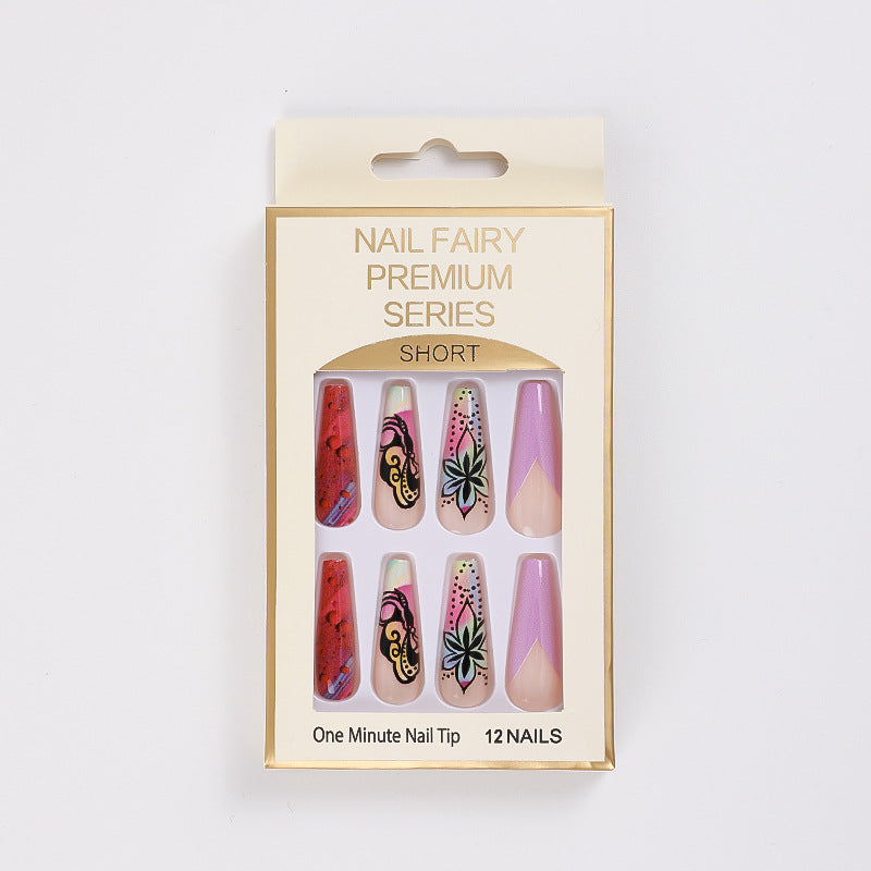 Venta al por mayor de figuras impresas de plástico, arte de uñas portátil desmontable