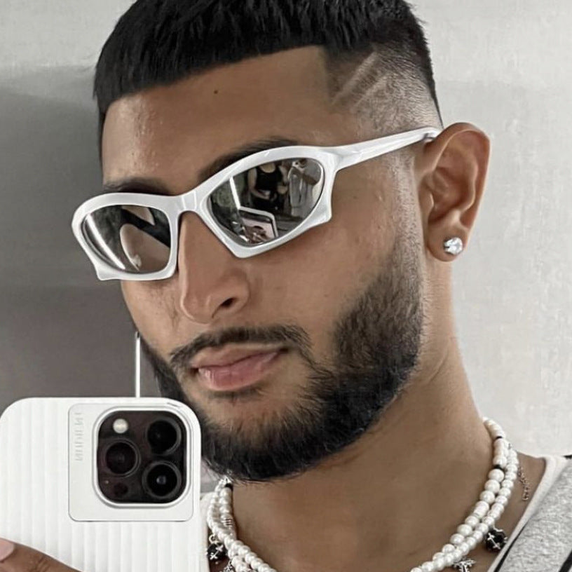 Wholesale PC UV Protection Y2K Special-shaped Large Frame Sunglasses