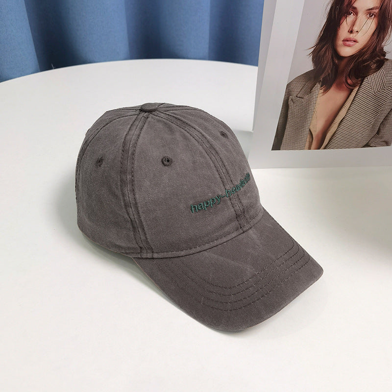 Wholesale Washed Cotton Letter Embroidery Caps