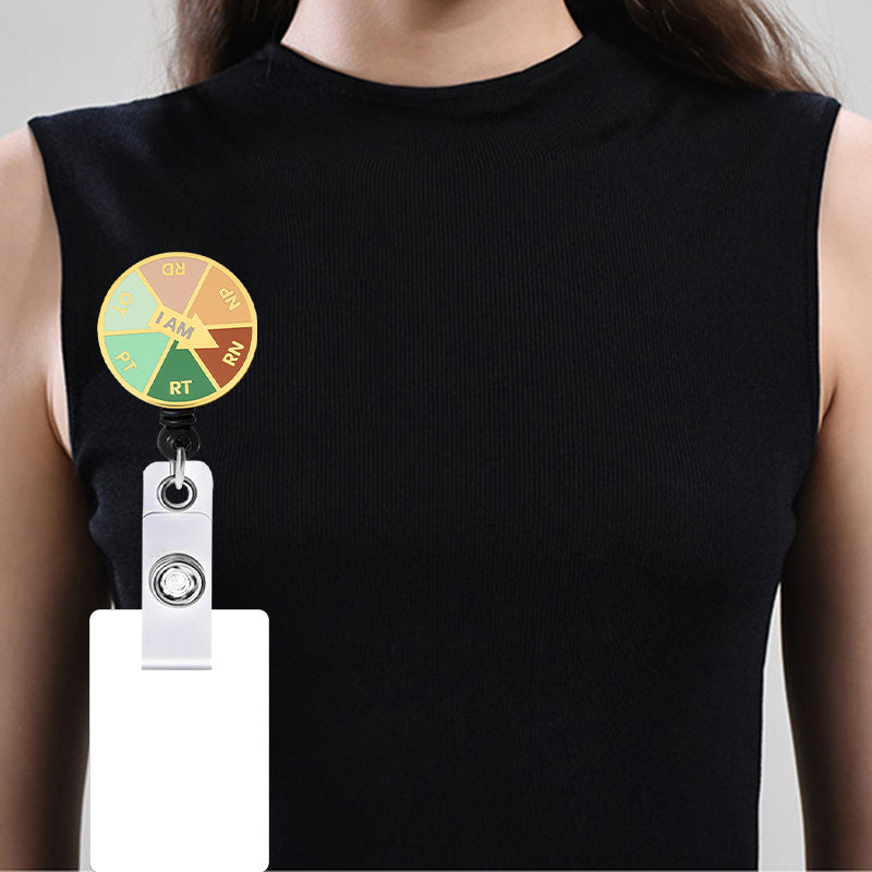 Wholesale Badge Reels Teacher Nurses Day Gift Acrylic Retractable Keychains