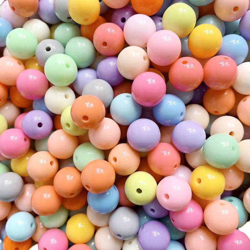 Wholesale 500PCS/Pack 6MM Glossy Candy Color Acrylic Beads