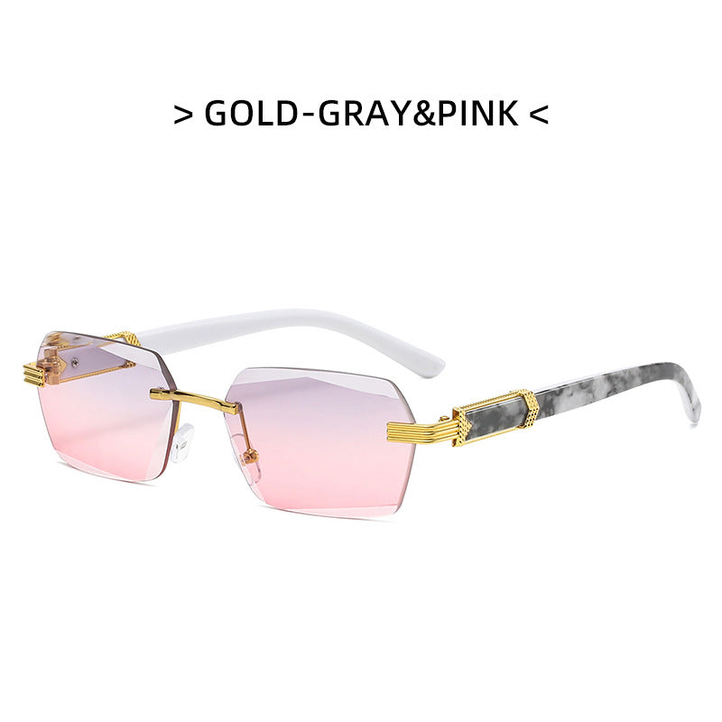 Wholesale PC Ocean Film Gradient Square Sunglasses