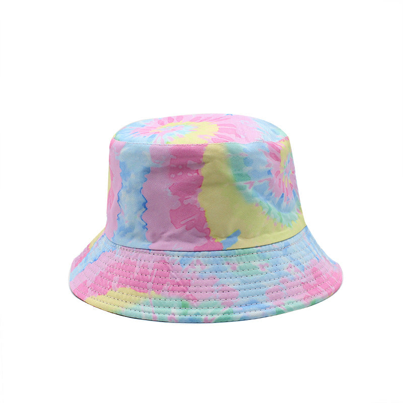 Wholesale Cotton Tie-dyed Double-sided Fisherman Hat