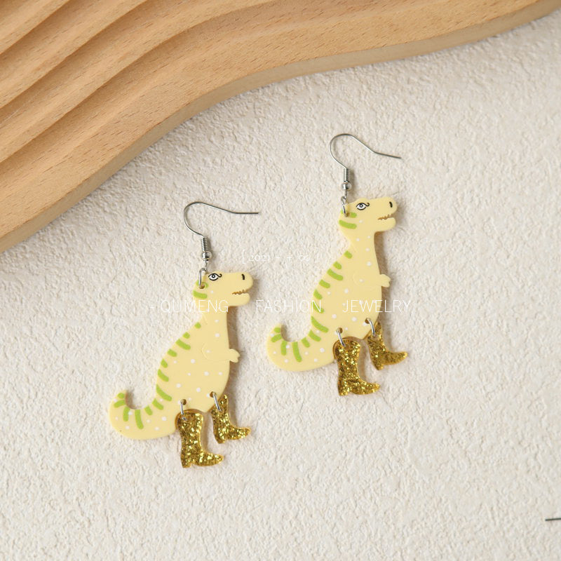 Wholesale Dinosaur Cute Acrylic Earrings