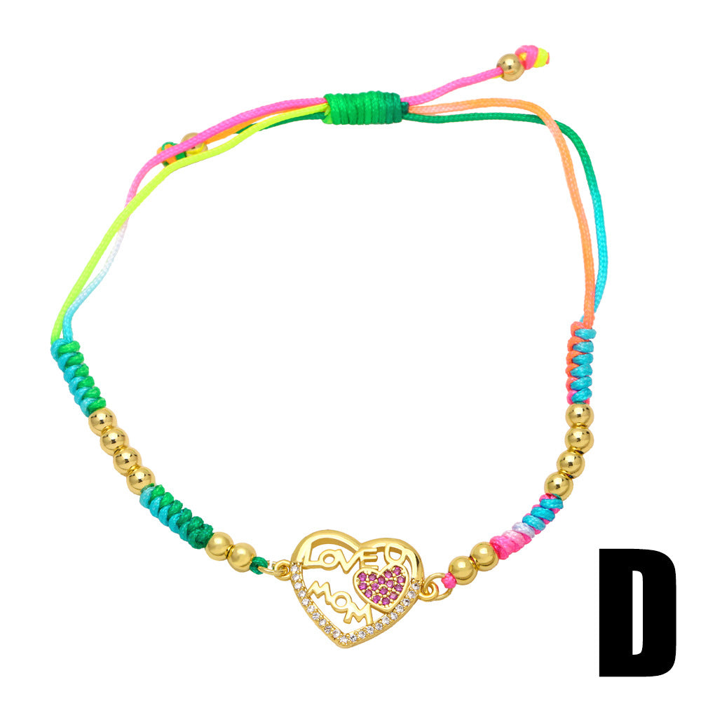 Venta al por mayor Pulsera Cobre Corazon Bohemio Dia De La Madre