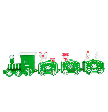 Wholesale Plastic Christmas Small Train Children's Cake Decorative Ornaments