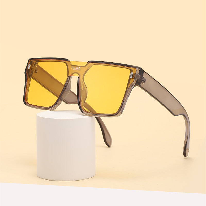 Wholesale PC Large Frame UV Resistant Integrated Sunglasses