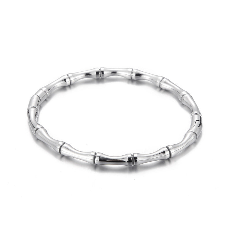 Wholesale Titanium Steel Bamboo Bracelet
