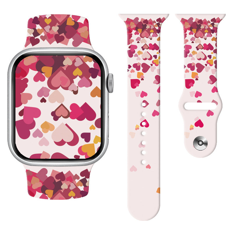 Wholesale Personalized Printed Silicone Watch Strap Watch Band