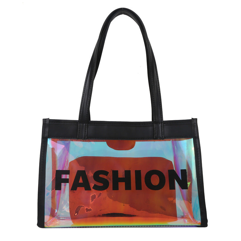 Wholesale PVC Transparent Laser Beach Bags