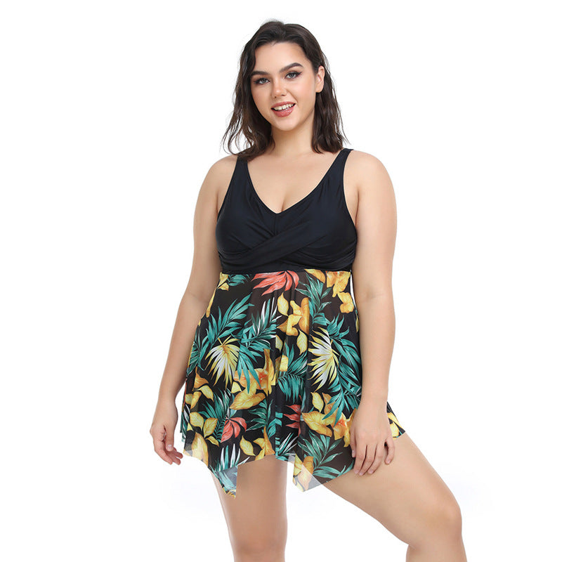 Wholesale Plus Size Ladies Polyester Swimwear