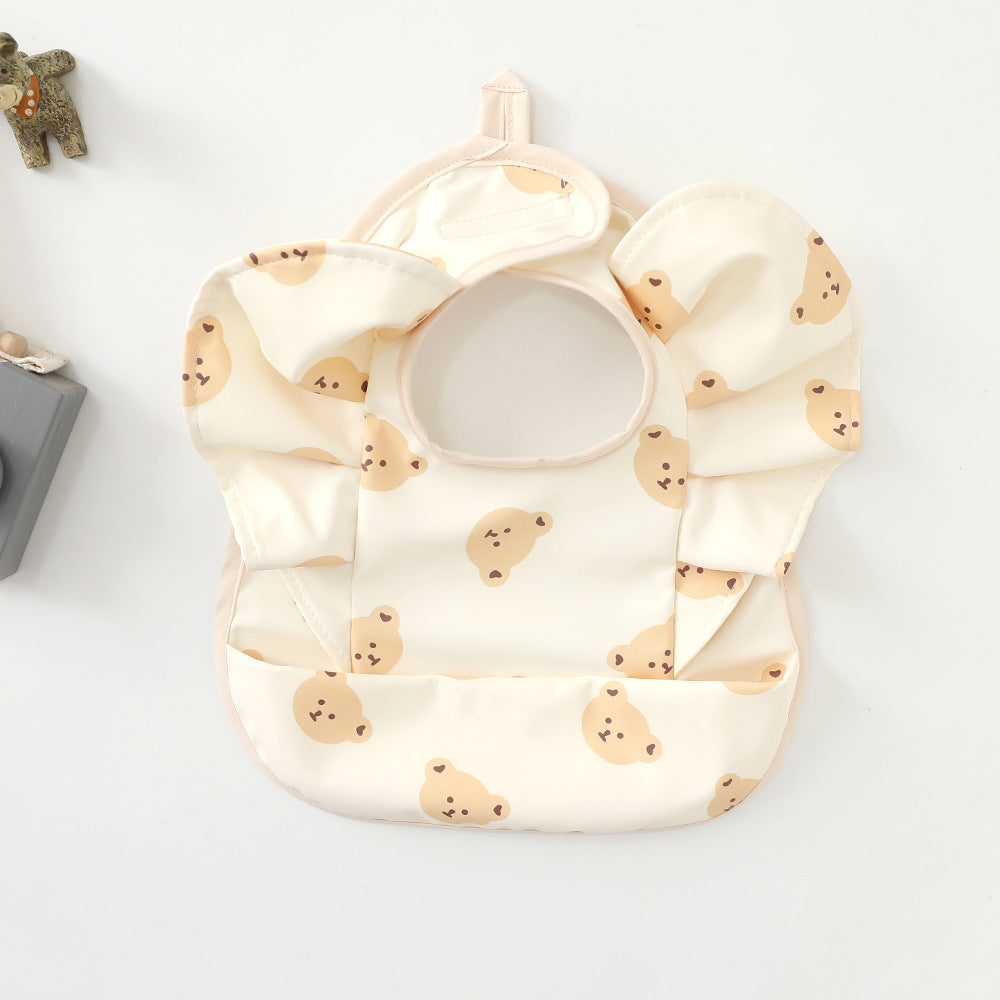 Wholesale Kids Sleeveless Pu Bibs Baby Supplies