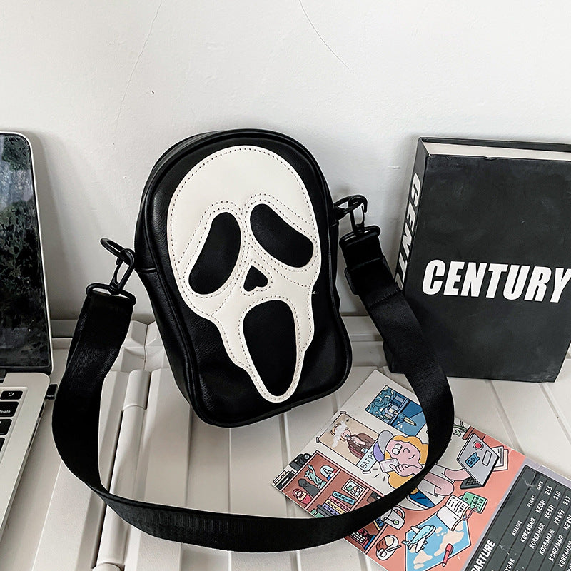 Wholesale PU Ghost Skull Messenger Shoulder Bag