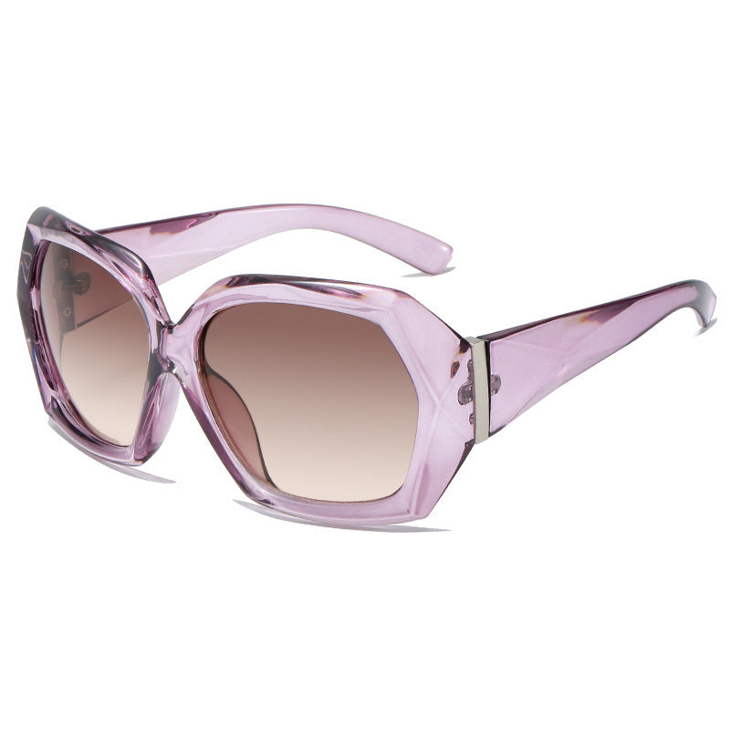 Wholesale PC Square Big Frame Irregular Sunglasses