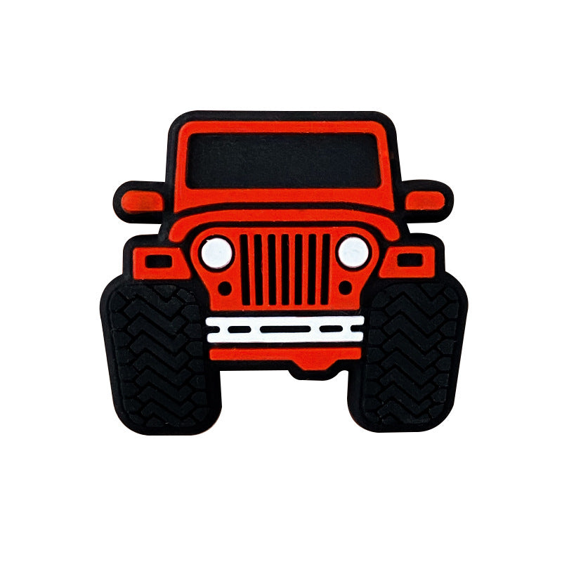 Wholesale 10PCS Silicone Car Focal beads with Pore Size 2.5mm