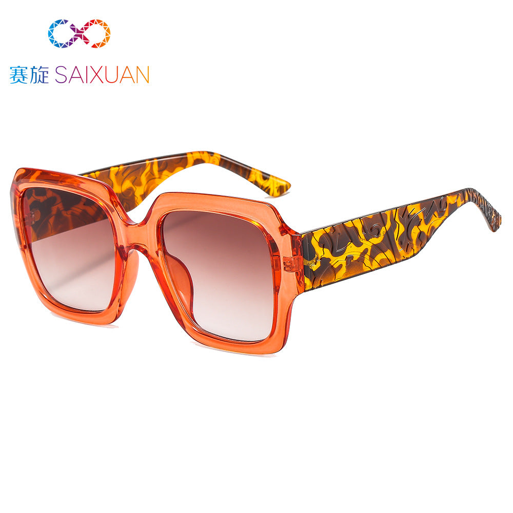 Wholesale PC Mirror Leg Carved Sunglasses