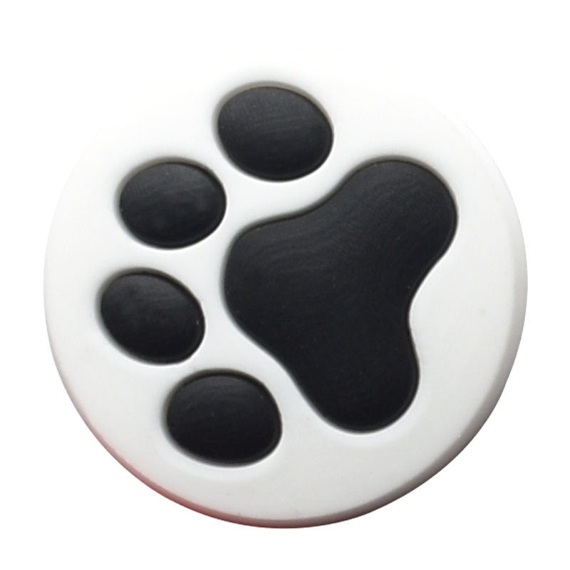 Wholesale 100 PCS PVC Cartoon Paw Print DIY Shoe Buckle