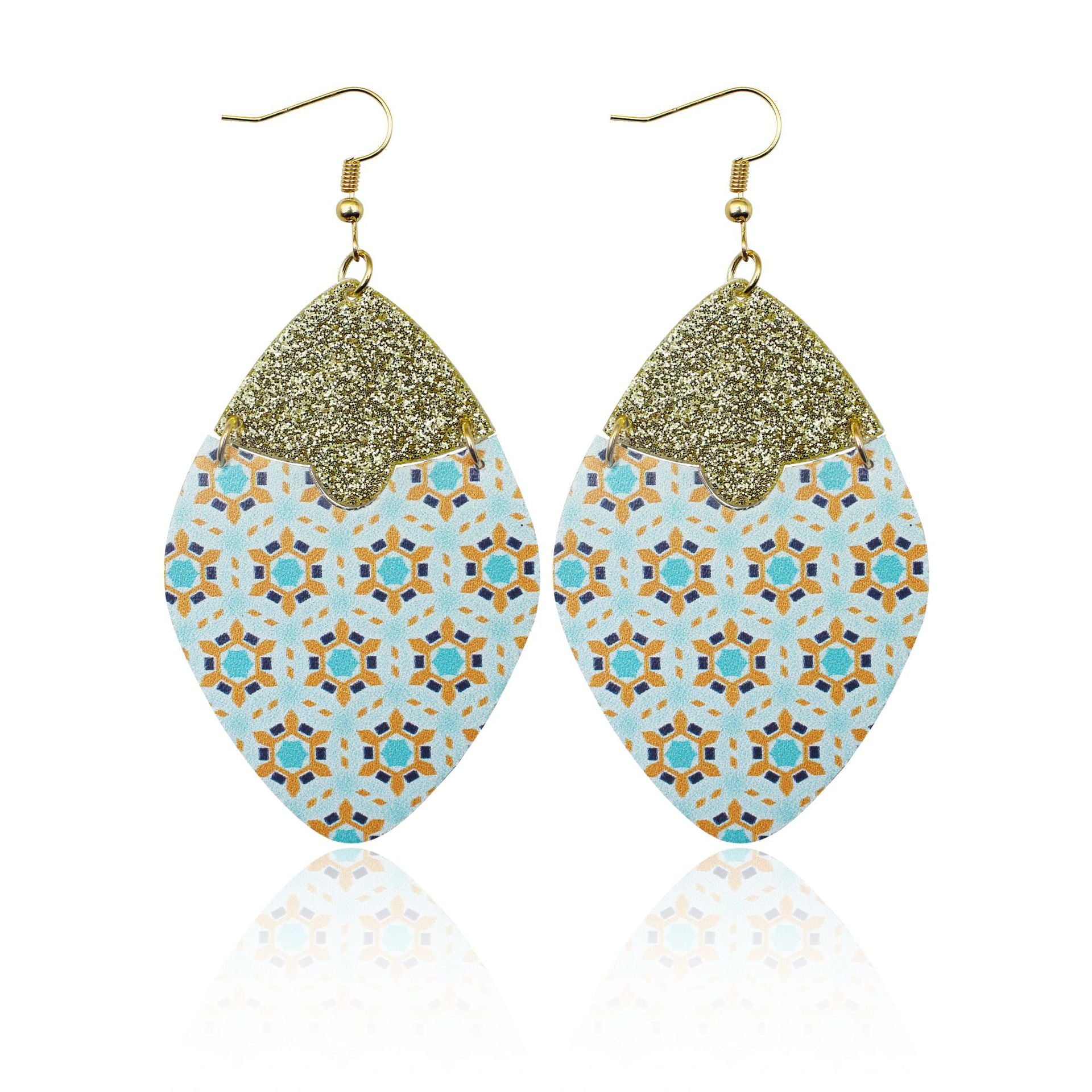 Pendientes De Cuero Tótem Floral Barroco al por mayor