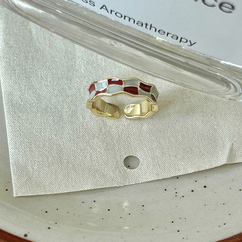 Wholesale Copper Enamel Zircon Ring