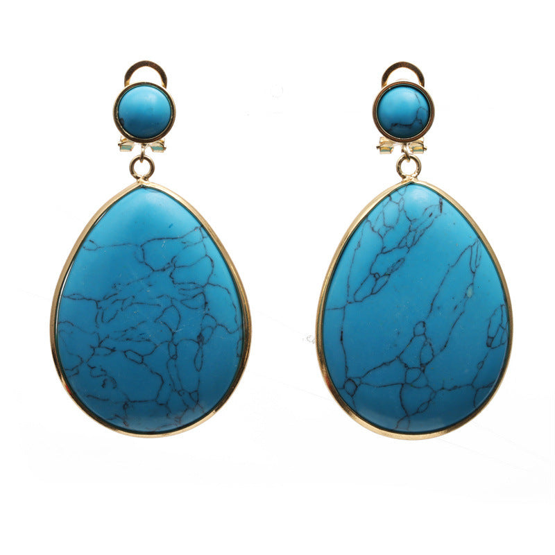 Pendientes Lapis Lazuli Gotas Turquesa al por mayor