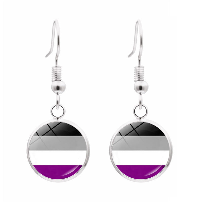 Wholesale Rainbow Simple Alloy Earrings