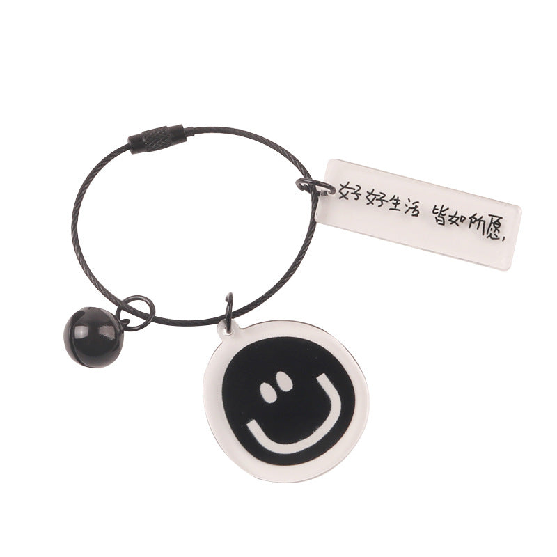 Llavero de la cara acrílica redonda de acrílico al por mayor