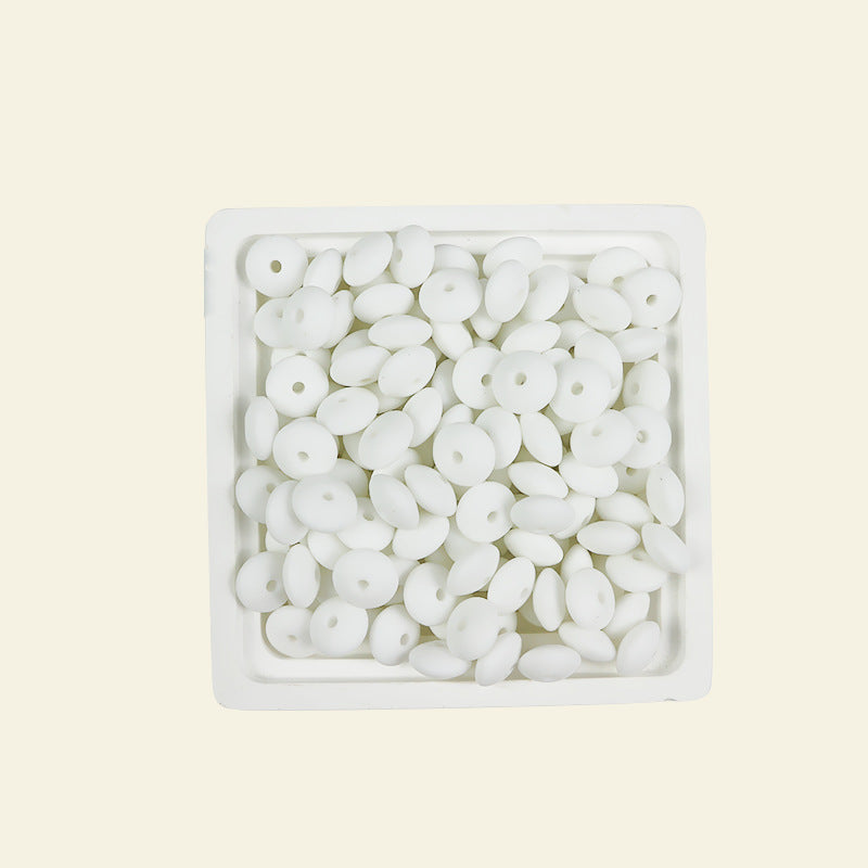 Wholesale Silicone Abacus Beads 12mm Silicone Flat Beads DIY Craft