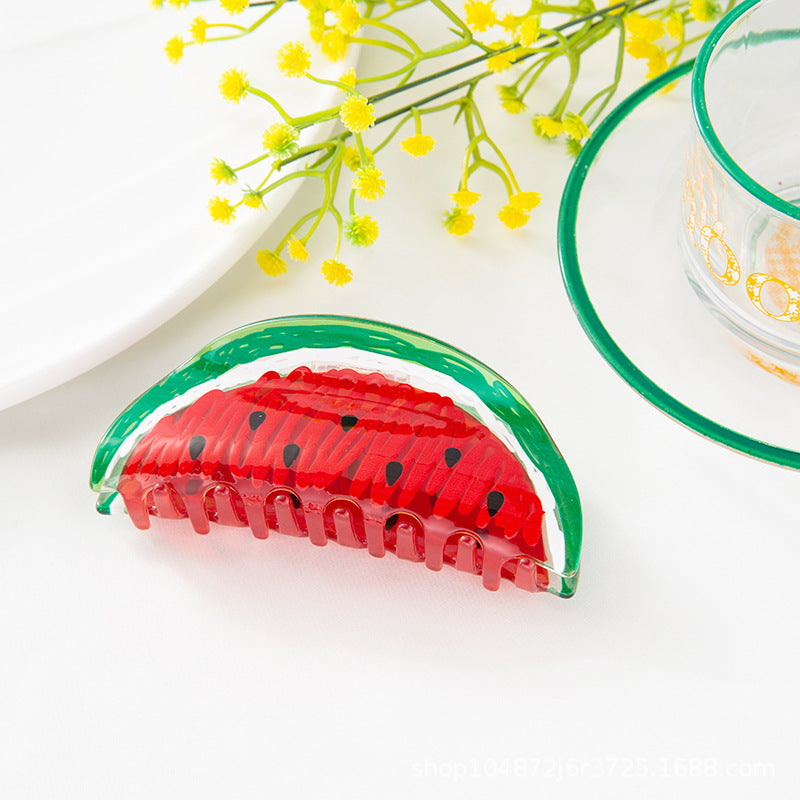 Wholesale Colorful Fruit Acrylic Hair Clips