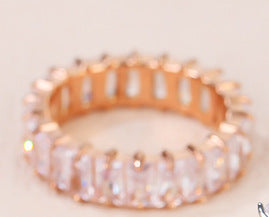 Venta al por mayor Anillos De Titanio De Diamante Completo