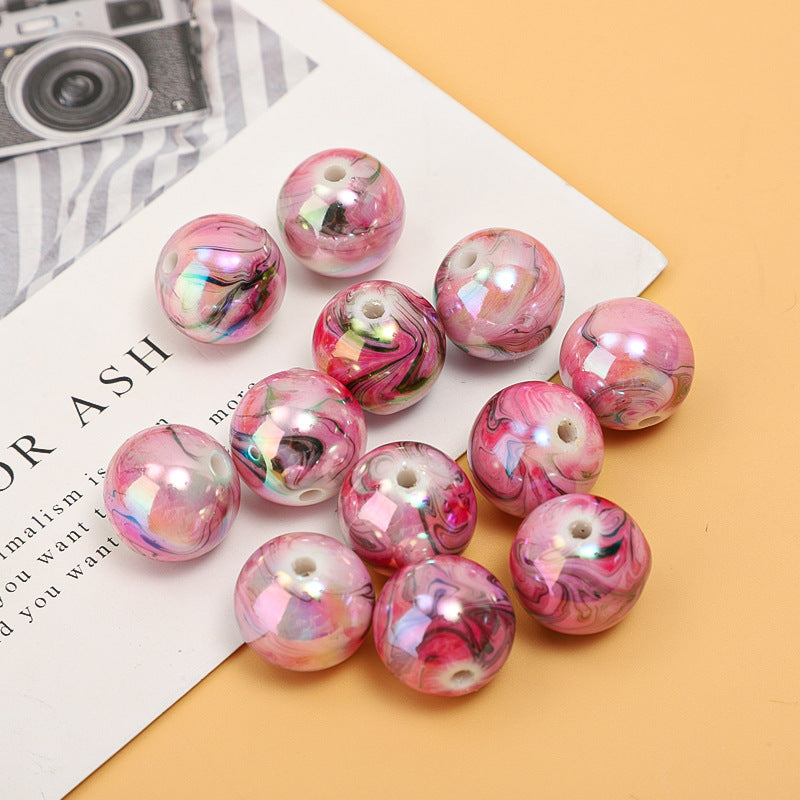 Cuentas redondas acrílicas de 100 piezas al por mayor