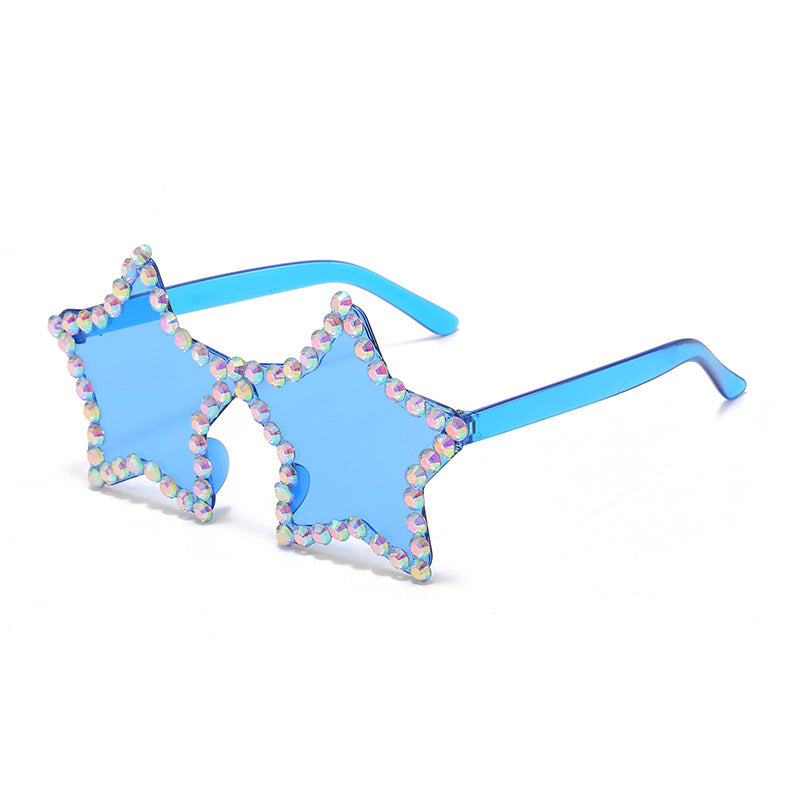 Wholesale Pentagram PC Sunglasses with Drill