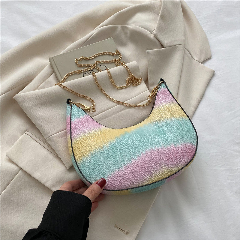 Venta al por mayor Bolsa de sillín de hombro de PU casual