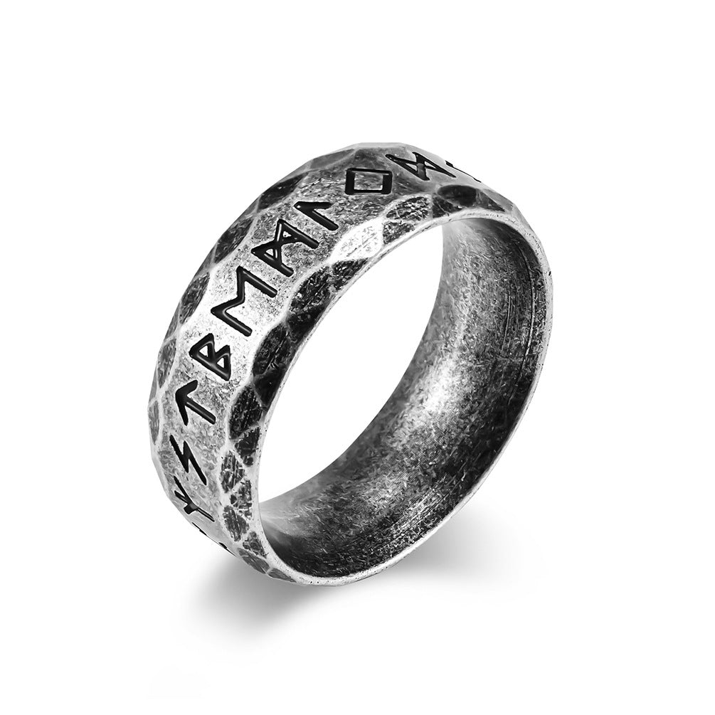 Wholesale Viking Text Titanium Steel Rings