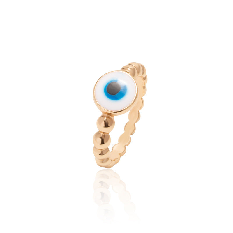 Wholesale Demon Eye Gold Plated Alloy Rings