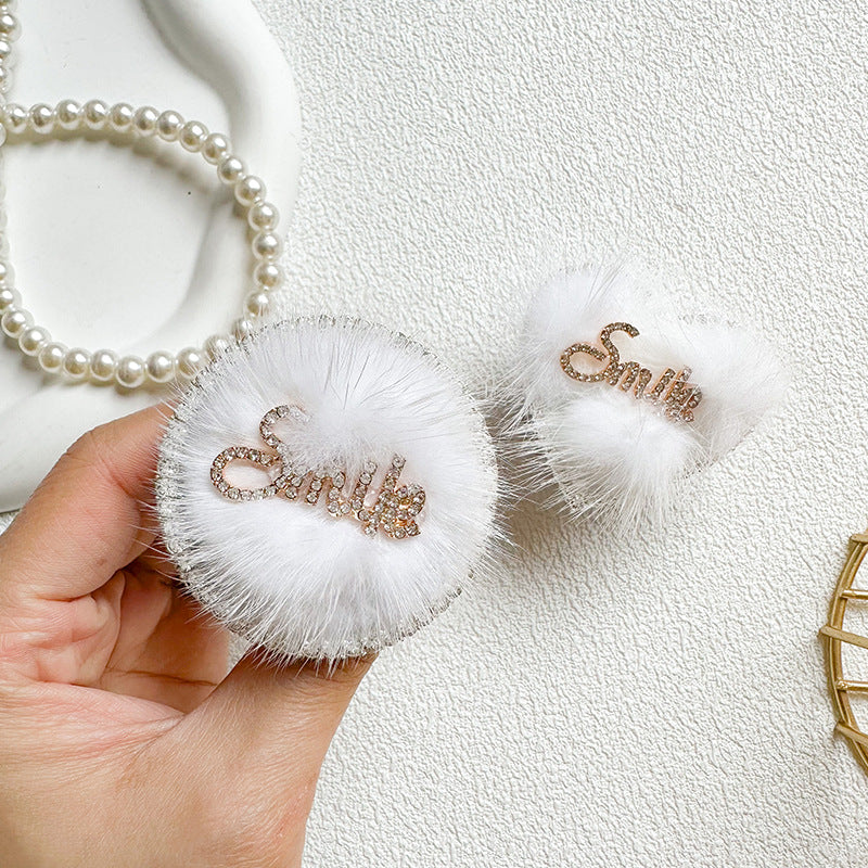 Tenedor del airbag del teléfono de la felpa del diamante artificial al por mayor