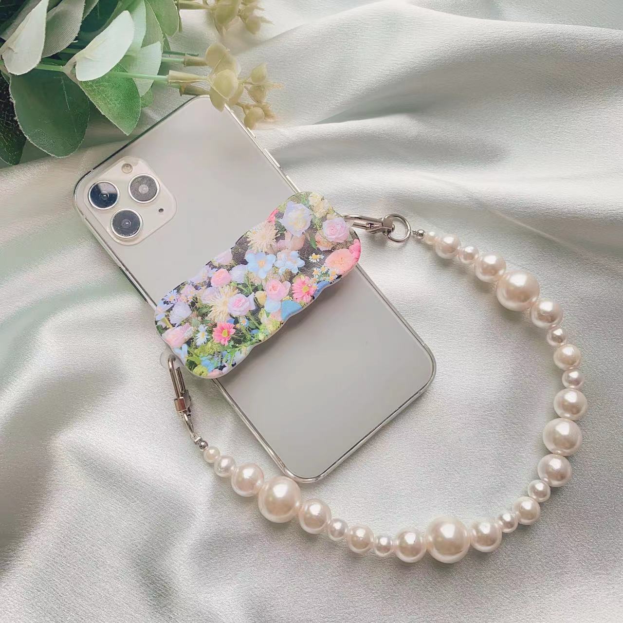 Clip posterior al por mayor del teléfono móvil de la flor de la impresión en color de la PC