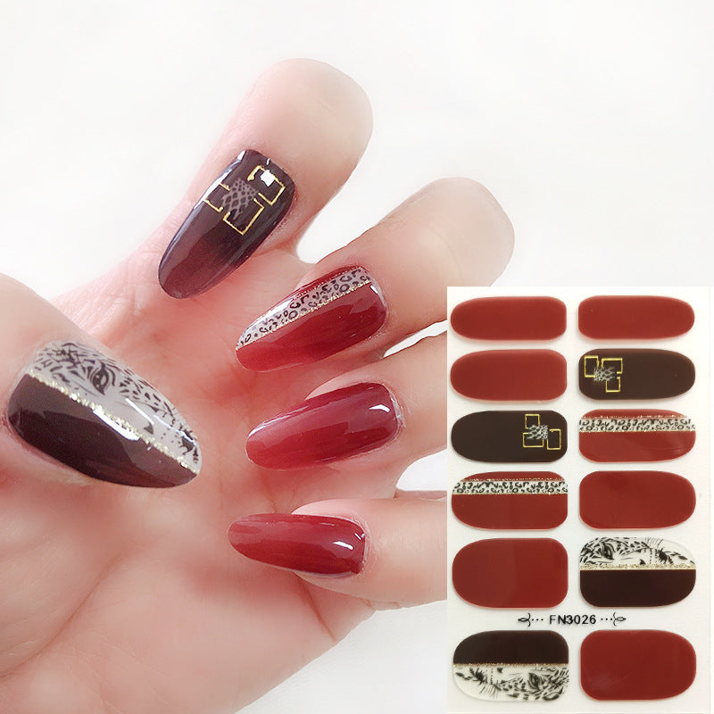 Wholesale Plastic Leopard Nail Art Stickers