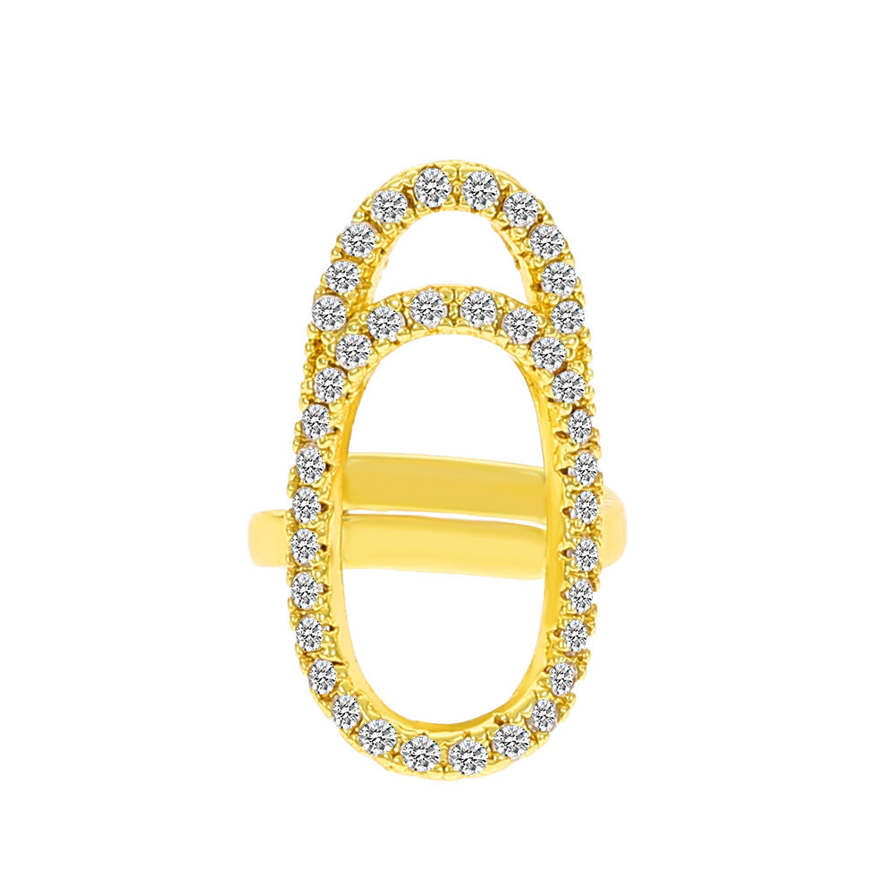 Anillos De Aleación De Arte De Uñas De Diamante al por mayor