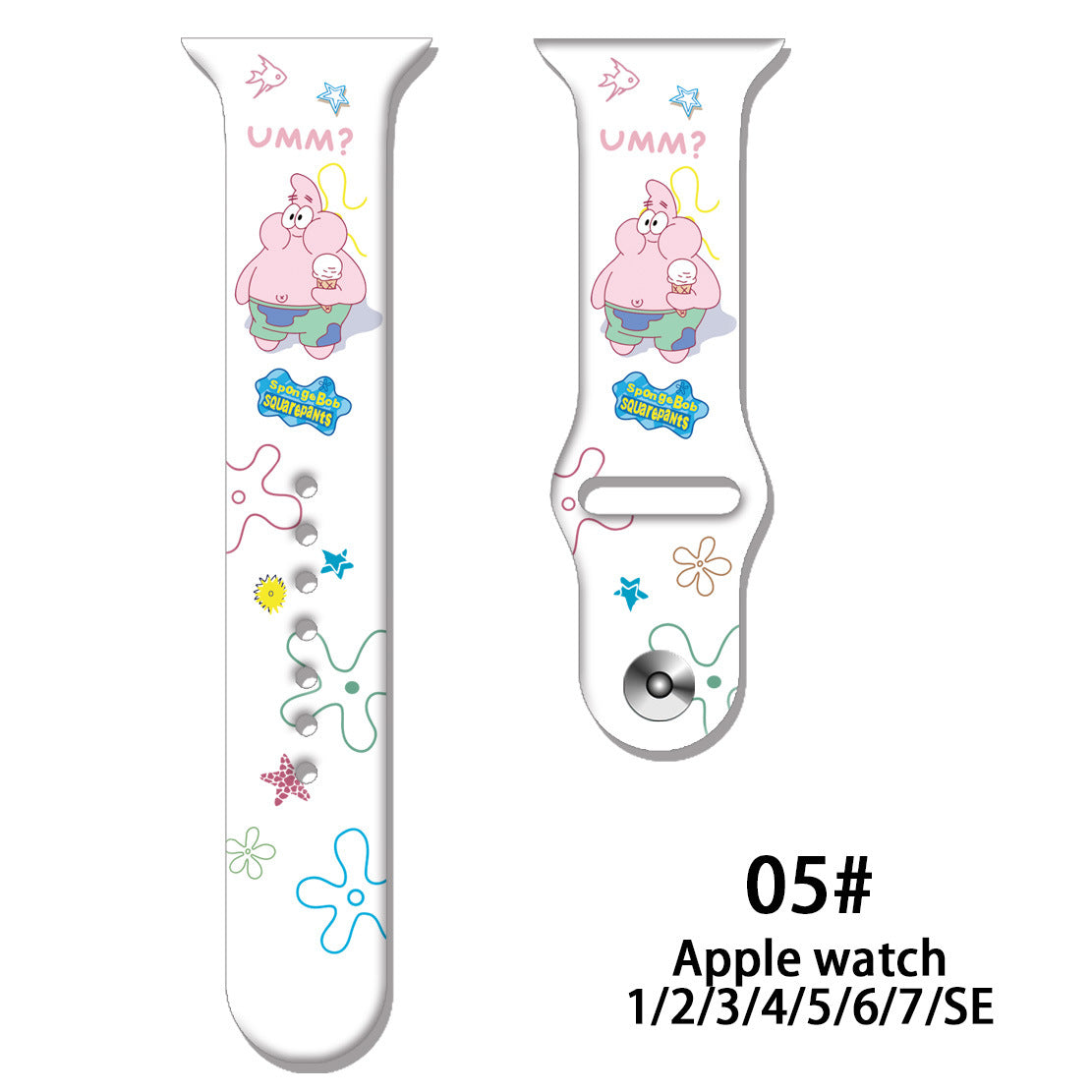 Wholesale Personalized Printed Silicone Watch Strap Watch Band