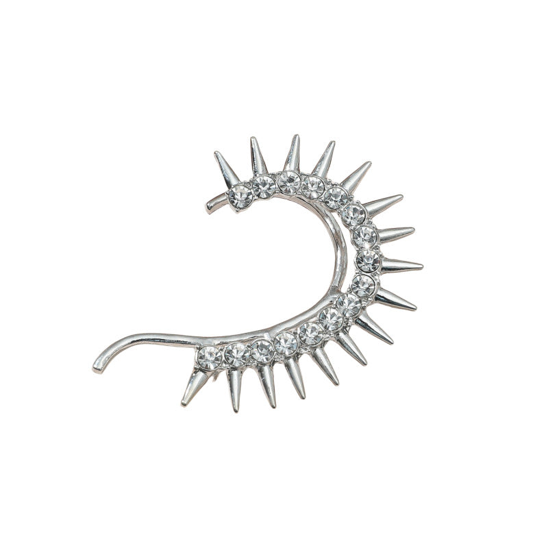 Wholesale Punk Diamond Alloy Cuff Earrings