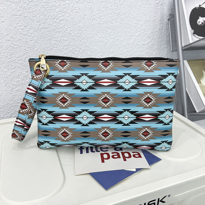 Wholesale PU Ethnic Dairy Cow Pattern Sunflower Tote Bag