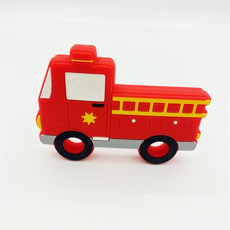 Wholesale 10pcs Fire Truck Silicone Teether